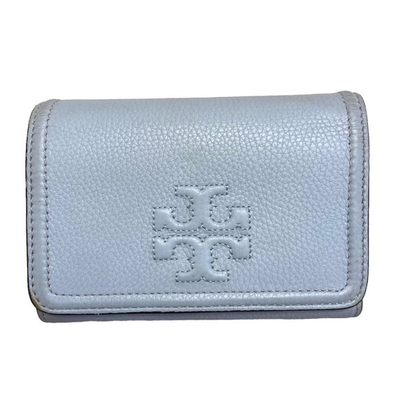 Tory Burch Handbags - Tory Burch light blue leather wallet